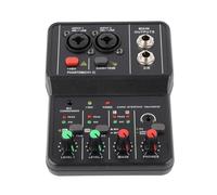 Mixer audio, Mixer Sound Board Alimentatore USB Compatto 48V Phantom Power 2 Canali Mixer 2 Canali for Registrazione Musicale