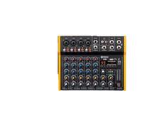 Mixer audio, OTG Metal Mixer DJ Console Mini4 con Bluetooth 48V Power Delay Repeat Effect for la registrazione di console mixaggio su PC(R6 6 Channel)