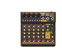 Mixer audio, OTG Metal Mixer DJ Console Mini6 With Bluetooth 48V Power Delay Repaeat Effect For Sound Mixing Console PC Recording(Mini6 OTG)