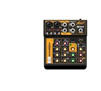 Mixer audio, OTG Metal Mixer DJ Console Mini6 With Bluetooth 48V Power Delay Repaeat Effect For Sound Mixing Console PC Recording(Mini4 OTG)