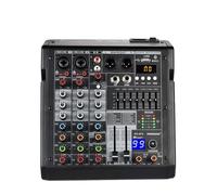 Mixer audio per DJ Console di missaggio a 4 canali 99 effetti DSP Riproduzione USB Registrazione PC Mixer Bluetooth Home Party 48V Mix Table AG-AT4