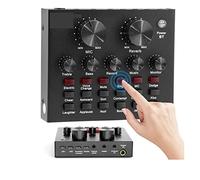 Mixer audio per DJ Interfaccia DJ Studio Mixing Console Registrazione Cuffie Microfono Amplificatore Mixer Alimentazione phantom 48V