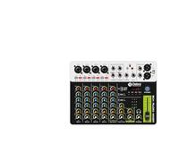 Mixer audio per DJ Mixer di interfaccia V8 con Bluetooth 5.0 USB Phantom Power DJ Mixer for la registrazione su PC con effetti di riproduzione ritardata