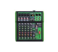 Mixer audio per DJ Mixer DJ Console con effetto digitale 99DSP 48V Phantom Power USB MP3 for la registrazione su PC(DI-6UX 6 Channels)