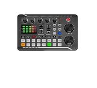 Mixer audio per DJ Scheda F998 professionale compatibile con Bluetooth Studio Record for telefono PC Mixing Console Amplificatore Mixer for musica dal(Szary)