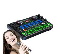 Mixer audio per PC, scheda per effetti sonori, podcast, musica, mixer di registrazione audio, controllo professionale, desktop per streaming e registrazione, robusto e compatto,