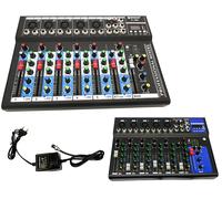 MIXER AUDIO PROFESSIONALE 7 CANALI USB CON ECHO-DELAY dj karaoke pianobar