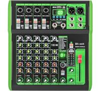 Mixer audio professionale a 6 canali di registrazione mixer mixer Bluetooth USB mixer equalizzatore LCD, per registrazione DJ Karaoke Stage Home KTV 48V Phantom Power