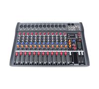 Mixer audio professionale a 8/12/16 canali, console di mixaggio del suono con USB Bluetooth MP3 per ingresso registrazione PC, ingresso/uscita RCA di alimentazione phantom 48V e jack microfono XLR