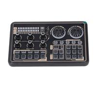 Mixer Audio Professionale, Chip Digitale Dual Core Integrato, Console di Missaggio Audio Portatile Multifunzione con 5 modalità di Canto, Volume Regolabile e Luci Ad Effetto