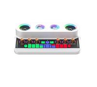 Mixer Audio, Scheda audio audio professionale S20 con modulo audio personalizzato Scheda musicale Interfaccia audio esterna(White)