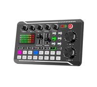 Mixer audio Scheda audio Bluetooth Console di registrazione da studio compatibile per telefono PC Amplificatore di miscelazione Musica dal vivo