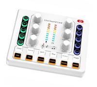Mixer audio Scheda audio Live Voice Changer Apparecchiature per podcast per il gioco del telefono Karaoke Live Streaming/Podcasting/Gaming Karaoke Streaming