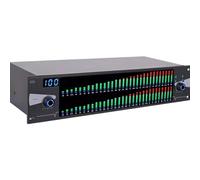 Mixer audio stereo Doppio, Equalizzatore a 31 bande Equalizzatore grafico 2u Controller di effetti Dj Mixer digitale Processore Eliminatore di feedback DSP con indicatori LED indiv