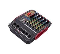 Mixer audio, TM4 Mixer digitale a 4 canali, console di missaggio, alimentazione phantom 48V integrata con funzione BT, professionale