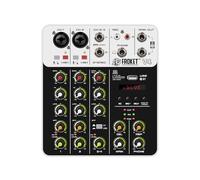 Mixer audio, V4 Mixer DJ Controller Mixaggio Bluetooth Phantom Power Ritardo Ripetizione Effetto for Console Di Mixaggio PC Registrazione(V4)