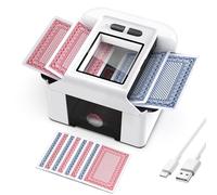Mixer automatico per carte di credito, 1-2 mazzi elettrico per One-Press Auto & Manuale Ricaricabile 2000 mAh Basso rumore per Poker, UNO, Blackjack Skip Bo, Phase10