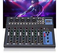 Mixer Bluetooth a 7 canali, console, audio per palcoscenici, musica live studio audio, mixer USB Bluetooth mixer amplificatore