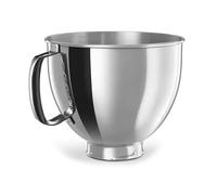 Mixer Bowl， Ciotola in argento, compatibile con i mixer Kitchenaid Classic e Artisan da 4,5-5 QT con testa inclinabile, 5 quarti, acciaio inossidabile 304,Stand Mixer