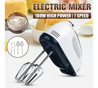 MIXER CON 4 FRUSTE IN ACCIAIO INOX 180w SBATTITORE PANNA 7 VELOCITA CREMA UOVO