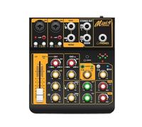 Mixer Di Interfaccia Audio In Metallo A 6 Canali Con Effetto Di Ripetizione Del Ritardo Bluetooth For La Registrazione Su PC Della Console Di Missaggio Audio(4 Channel)