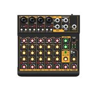 Mixer Di Interfaccia Audio In Metallo A 6 Canali Con Effetto Di Ripetizione Del Ritardo Bluetooth For La Registrazione Su PC Della Console Di Missaggio Audio(6 Channel)