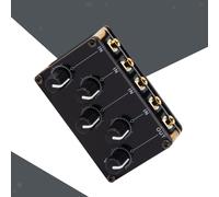 Mixer di linea stereo a 4 canali, processore audio Console di missaggio audio