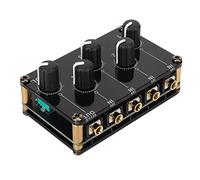 Mixer di Stereo, 4 in 1 Uscita Interfaccia Portatile da 3,5 Mm Mixer Passivo Ingresso a Doppio Canale a Basso Rumore per Console da Studio per Telefono per Tablet