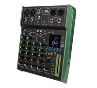 Mixer Digitale, Console di Missaggio Audio a 6 Canali in Metallo con Modulo Bluetooth Integrato per Piccoli Club Bar da 100 a 240 V Scacchi E Carte, Sport Per Il Tempo Libero