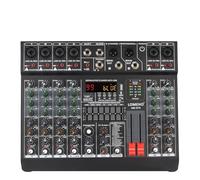 Mixer DJ, 6 canali mono mixer console 99 effetti digitali bluetooth usb pc sound mixer con 48 V for chiesa AM-GT6