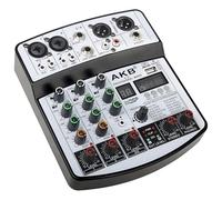 Mixer DJ a 4 canali audio mixer scheda audio con Bluetooth, interfaccia audio USB con 48 V Phantom Power Sounds Mixer Board con 99 DSP FX Riverbero Delay Effect