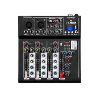 Mixer DJ a 4 canali F4 Mixer Bluetooth PC USB Play Registrazione 48V Controller Console di missaggio,Ultra-preciso