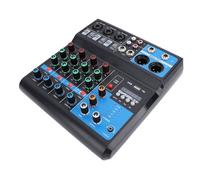 Mixer DJ a 5 Canali, Console con Scheda Audio in Materiale Metallico con compatibilità USB di Riproduzione per Mixaggio e Registrazione, Piccola e Leggera per la Produzione