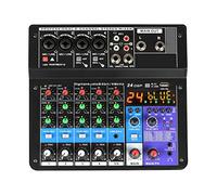 Mixer DJ, Console di missaggio a 6 canali Mobile USB Registrazi1 computer Riproduzi1 Mixer ingresso alimentazi1 phantom 48V A6