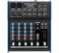 Mixer DJ Disco Consolle Audio Passivo 6 Canali 3 Band EQ Phantom 48V LED Trim