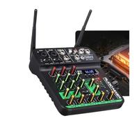 Mixer DJ, DJ Console UHF Mixer con scheda Microfono wireless 5V Bluetooth 5.0 for prestazioni di streaming live