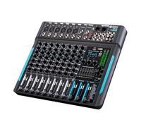 Mixer DJ, DP-10 Mixer DJ Controller 10 canali 99 DSP Reverb Recording Mixer con Bluetooth 5.0 Prestazioni professionali