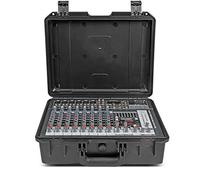 Mixer DJ Mixer amplificato Console da esterno professionale integrata con amplificatore 10 canali e 300 W x 2 amplificatori Console di missaggio compatta (Color : C1, Size : 380x285x145MM)