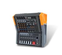 Mixer DJ, Mixer audio a 4 canali amplificatore professionale Effetti DSP integrati Riverbero USB BT