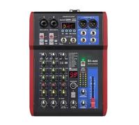 Mixer DJ Mixer Audio Regolazione Equalizzazione Multi-banda 99 Effetti Tuta Di Connessione Bluetooth 48V For Prestazioni Musicali interfaccia audio accessori per pc mixer dj mixer(Red,4 Channels)