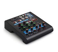Mixer DJ Mixer Bluetooth professionale a 4 canali con effetto riverbero Home Karaoke USB Live Stage Karaoke Console di missaggio compatta (Color : C1, Size : 26.0x19.0x11.0 cm) (C1 26.0x19.