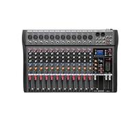 Mixer DJ, Mixer da studio professionale a 6/8/12 canali Bluetooth USB DJ Sound Mixing Console 48V Phantom Powers Monitor Amplificatore(12 Channels)