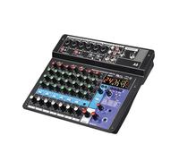 Mixer DJ, Mixer professionale a 8 canali, console di missaggio A8, supporto Bluetooth, interfaccia di alimentazione USB 48 V for la registrazione di feste