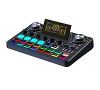 Mixer DJ, Mixer, scheda live con effetti mixer DJ e cambia voce, scheda con RGB, apparecchiatura for la registrazione musicale