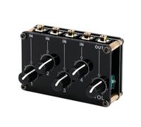 Mixer DJ, Modulo mixer passivo 4 in 1 uscita Mini mixer mixer passivo stereo a 4 canali