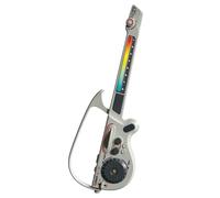 Mixer DJ multifunzione, chitarra senza stringhe, connessione Bluetooth pieghevole, tastiera elettronica per bassi intelligenti, strumento per bambini (argento)