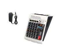 Mixer DJ, MX400 Mini mixer professionale a 4 canali Riproduzione MP3/Bluetooth Console mixer con riverbero DSP