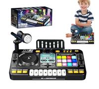 Mixer DJ Per Bambini - Bambini Frullatore Ricaricabile Con Microfono Karaoke, Giocattolo Con Tastiera Di Pianoforte, Multifunzionale Musica Creazione Giocattoli