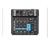 Mixer DJ Piccolo amplificatore di potenza a 4 canali Mixer Mixer Bluetooth USB Bilanciamento ad alta potenza Macchina con scheda USB/SD Interfaccia USB Riproduzione musicale USB Console di mixaggio