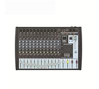 Mixer DJ Powered Mixer Stazione Pura Professionale a 12 Canali con MP3 16 Tipi di Effetti DSP con Supporto Sintonizzatore Bilanciato a 7 Bande Scheda USB/SD Nero Console di Mixaggio Compatt